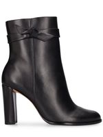 90mm Clarita Leather Ankle Boots