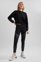 DEFACTO Fit Black High Waist Sports Tights