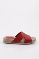 DGN P33 Women's Slippers Genuine Leather Red