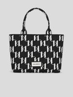 Karl Lagerfeld Monogram Knit Handtasche Schwarz