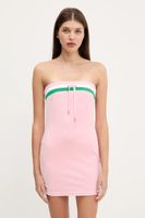 Juicy Couture Zamatové šaty Juicy Couture VELOUR STRIPE TUBE DRESS