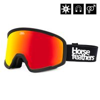 HORSEFEATHERS Okuliare na snowboard Huck - black/mirror red