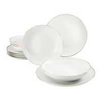 Creatable JEDÁLENSKÝ SERVIS Allegra Goldband 12-dielne