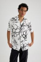 DEFACTO Regular Fit Printed Short Sleeve Shirt