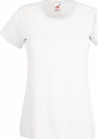 Dámské bavlněné triko Fruit of the Loom klasický střih Barva: Bílá, Velikost: XL F288N