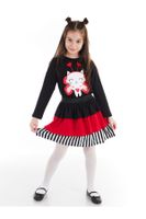 Denokids Cute Heart Girl's T-shirt Skirt Set