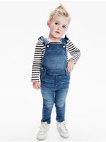 Modrý holčičí overal overál denim ruffle skinny ls with Washwell