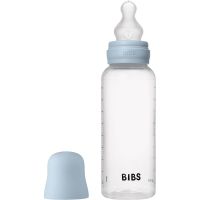 BIBS Anti-Colic Baby Bottle Silicone antikoliková fľaša Baby Blue 270 ml