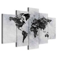 artgeist LEINWANDBILD, mapa sveta, 200/100/1,2 cm