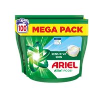 Ariel Sensitive Allin1, kapsuly na pranie, 100 praní