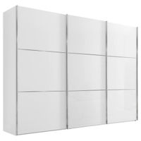 Moderano SKŘÍŇ S POSOUVACÍMI DVEŘMI, bílá, 249/222/68 cm