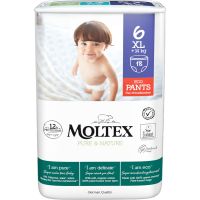 Moltex Pure & Nature XL Size 6 одноразові підгузки-трусики 14+ kg 18 кс