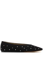 10mm Regency Studded Suede Ballerinas