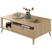 Stylife KONFERENČNÝ STOLÍK, farba duba, kompozitné drevo, 110/65/40 cm