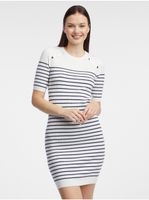 Orsay White Striped Sweater Dress - Women