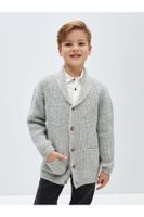 LC Waikiki Shawl Collar Boy's Knitwear Cardigan