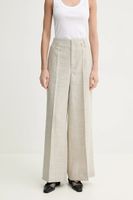 Herskind pantaloni din amestec de in Poppy