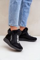 PS1 Sneaker Csizmák Nőknek Szőrmével Fekete Zeriana