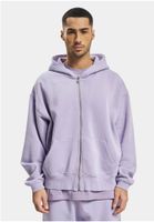 DEF Zipper Hoody Purple Washed