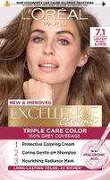 L’Oréal Paris barva za lase - EXCELLENCE Creme - 7.1 Lightest Pearl Blonde