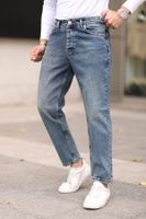 Trendyol Medium Blue Boyfriend Jeans