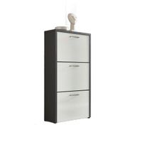 MID.YOU VÝKLOPNÁ SKRINKA NA TOPÁNKY, antracitová, biela s vysokým leskom, 61/115/25 cm