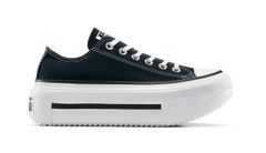 Converse Chuck Taylor All Star Lift Double Stack - Unisex - Tenisky Converse - Čierne - A15490C - Veľkosť: 39.5