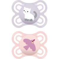 MAM Perfect 0+m, dbl box Schnuller Pink/ Purple 2 St.