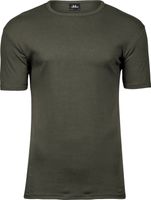 Tee Jays Vysokogramážové pevné pánské slim-fit triko Interlock 220 g/m Barva: Deep Green, Velikost: S TJ520