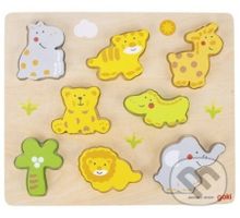 Divoká zvířáta (Dřevěná vkládačka) - puzzle z kategorie Maxi dílky