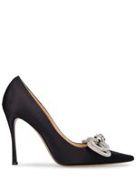 110mm Double Bow Satin Pumps