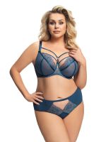 Nevyztužená podprsenka Gorsenia K496 Paradise Modrá 80G