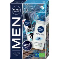 NIVEA MEN Daily Trio Geschenkset (Für Gesicht und Körper) für Herren