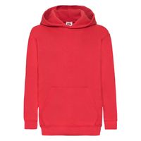 Red children's sweatshirt Classic kangaroo Fruit of the Loom