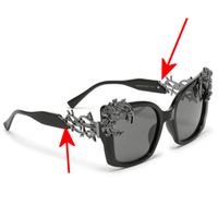 Sonnenbrille Schwarz - BESCHÄDIGT