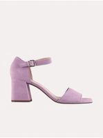 Light purple Women's Leather High Heel Sandals Högl Beatrice - Ladies