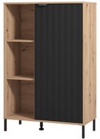 Vitrína i bez osvetlenia xaden - dub artisan/čierna