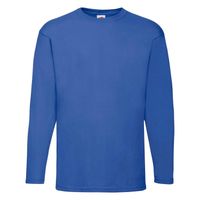 Blue Valueweight Men's Long Sleeve T-shirt Fruit of the Loom