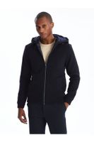 LC Waikiki Men's Standard Fit Hooded Knitwear Cardigan