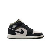 Air Jordan 1 Mid "Off Noir Medium Olive" (GS) - Detské - Tenisky Jordan - Biele - HV4399-102 - Veľkosť: 40