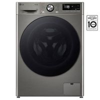 Parní pračka LG - 10 kg - A - 1400 ot./min - TurboWash™360° - ThinQ™-Stříbrná