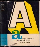 Typografická písma latinková - Oldřich Hlavsa (1960, Státní nakladatelství technické literatury)