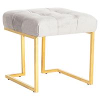 XXXL TABURET, kov, textil, 48/48/48 cm