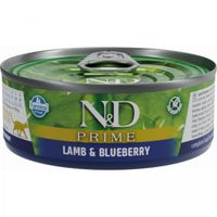 Konzerva N&D Cat Prime Lamb&Blueberry 70g