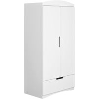 MID.YOU DETSKÁ ŠATNÍKOVÁ SKRIŇA, biela, 90/183,5/52 cm
