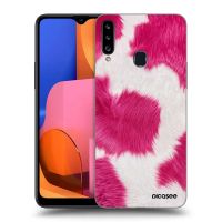Silikónový čierny obal pre Samsung Galaxy A20s - Pink Moo