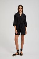 Women's Linen Shorts MOODO - Black