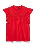 VERO MODA Majica 'VMTRINE'  krvavo crvena