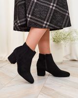 Resti Black women's low stiletto boots Referra
