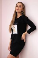 Dress with Dream black print